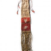 Sioux Quilled Tobacco Bag, wit