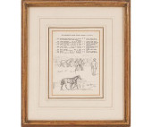 SIR ALFRED MUNNINGS SKETCH<br>