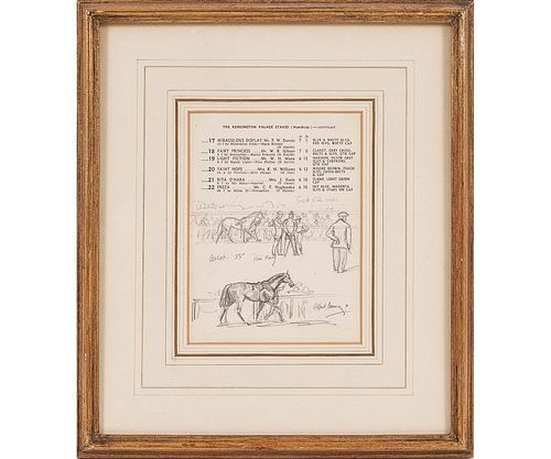 SIR ALFRED MUNNINGS SKETCHSir