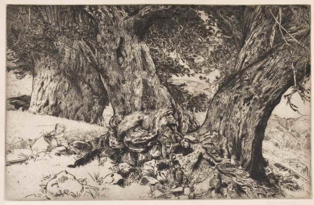 SIR CHARLES HOLROYD ETCHING