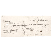 SIR WALTER SCOTT SIGNED BANK C