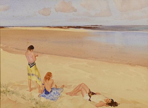 SIR WM. RUSSELL FLINT WATERCOLOR