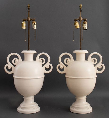 SIRMOS WHITE PLASTER URN FORM