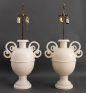 SIRMOS WHITE PLASTER URN FORM