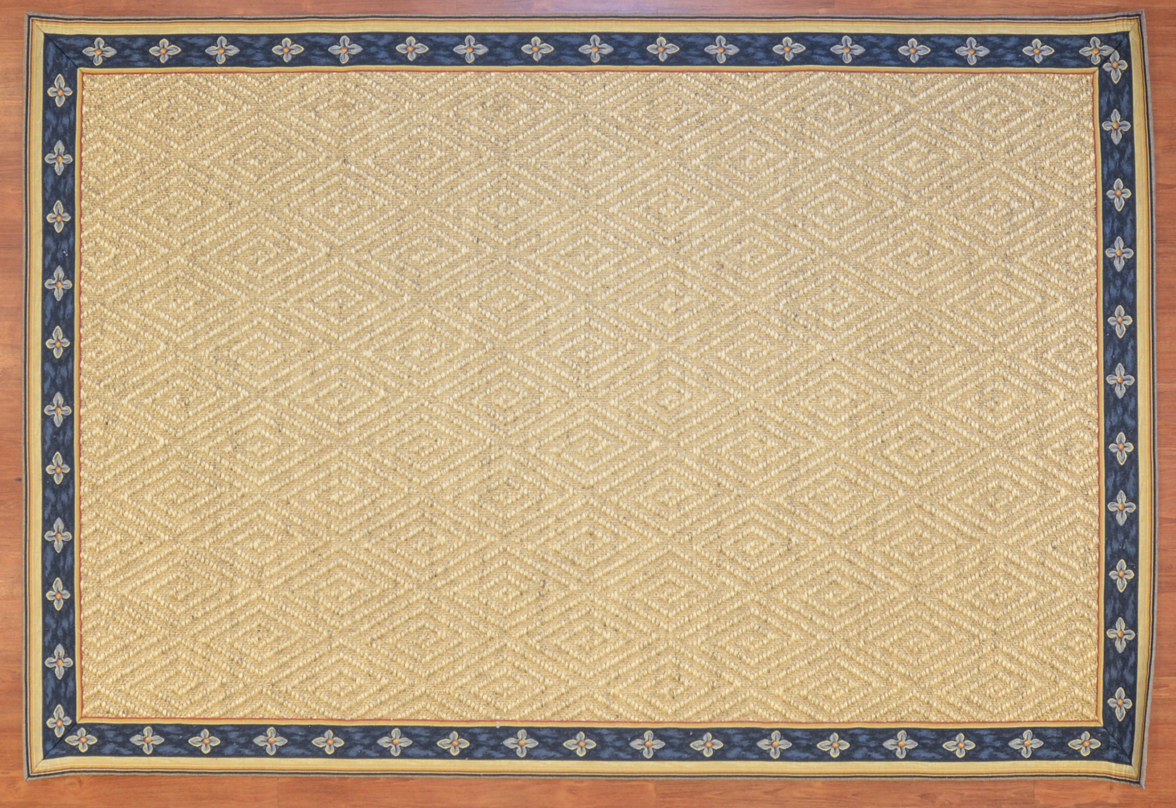 SISAL RUG WITH TAPE TRIM, 6 X 9