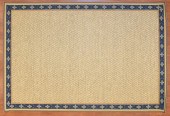 SISAL RUG WITH TAPE TRIM, 6 X
