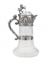 SISSONS SILVER-MOUNTED CLARET