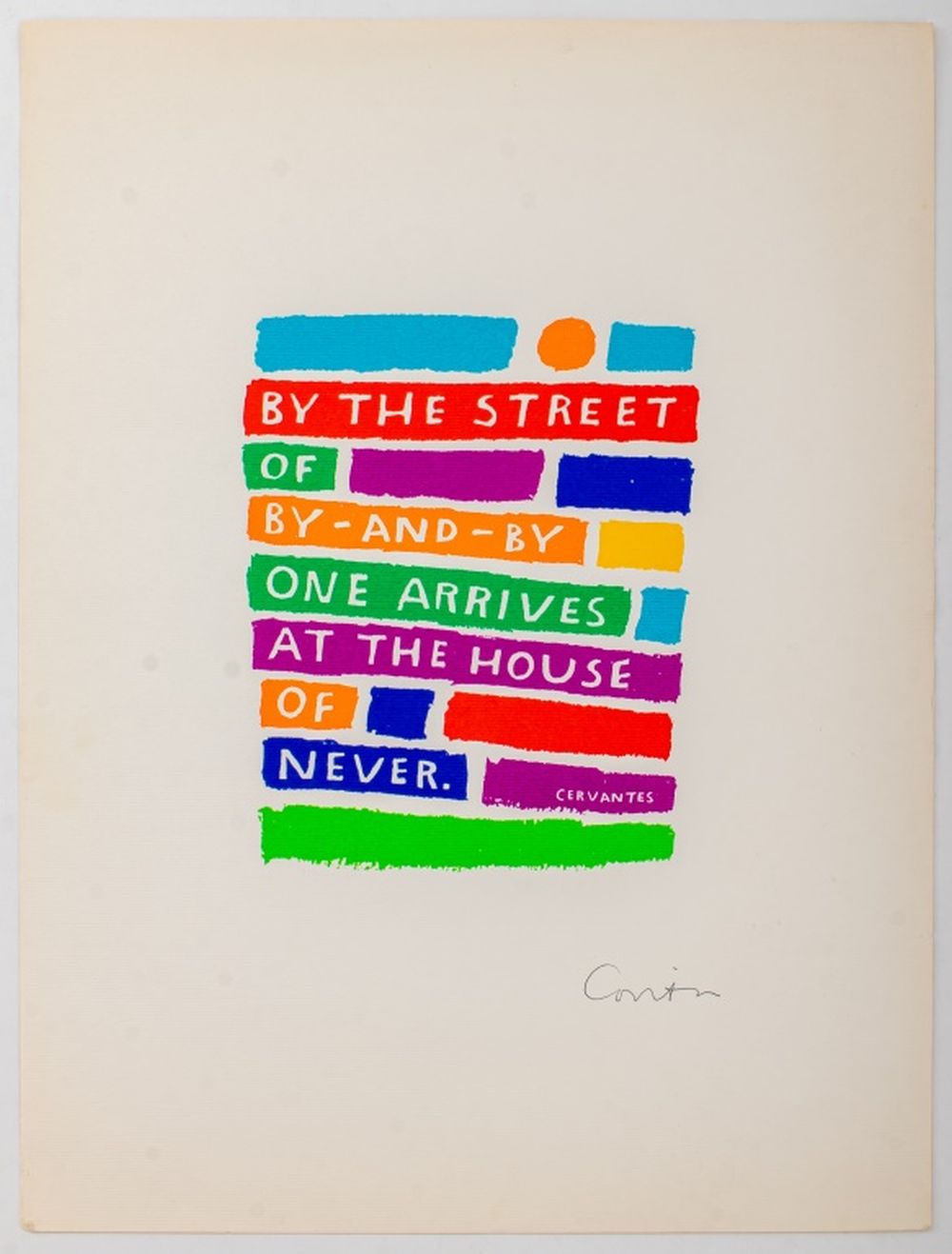 SISTER MARY CORITA KENT "BY THE
