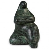 "SITTING WOMAN" BRONZE FIGURE