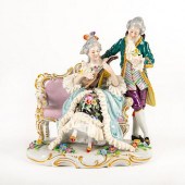 SITZENDORF FIGURAL GROUP, COUP