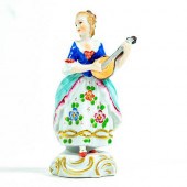 SITZENDORF FIGURINE, WOMAN WIT