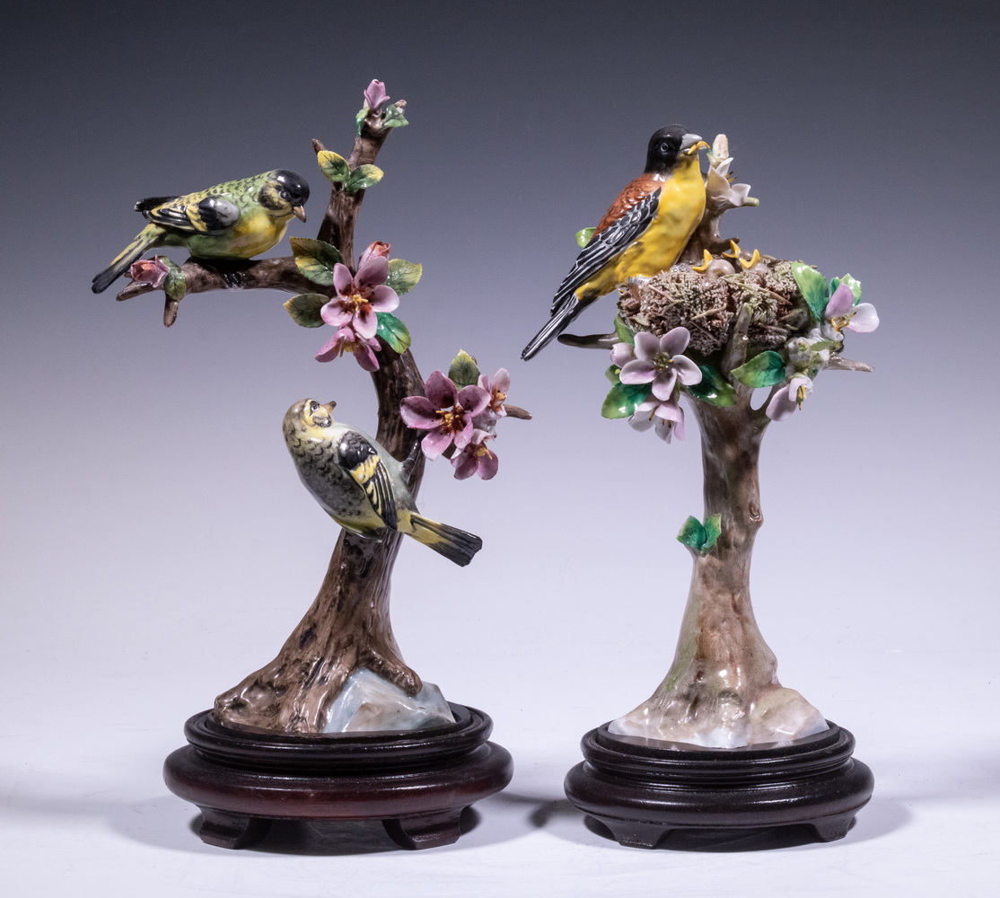 SITZENDORF PORCELAIN BIRD FIGURES