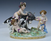 SITZENDORF PORCELAIN GROUP, 3