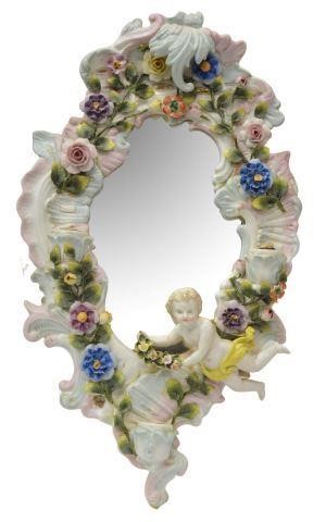 SITZENDORF PORCELAIN MIRRORED