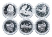 SIX $1 PROOF SILVER COMMEMORAT
