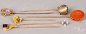 SIX 10K-14K GOLD PINSSix 10K-1