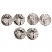 SIX 1/4 OUNCE AMERICAN PLATINU