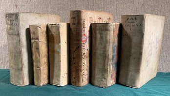 Six 17th and 18th C. Leather