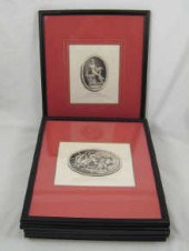 Six 18th century engravings of
