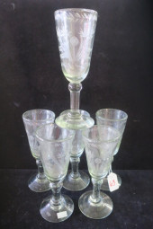 SIX 18TH CENTURY STYLE DRINKIN