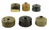 SIX 19TH C. INKWELLS, INCLUDIN