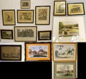 Six 19th C. prints  two Rowlan