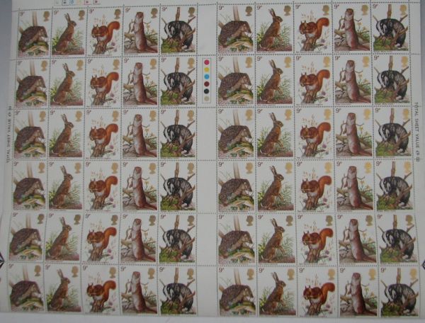 Six (6) Nearly Full Sheets of
