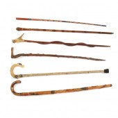 SIX (6) VINTAGE FOLK ART WOODE