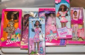 SIX AFRICAN AMERICAN BARBIE DO