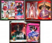SIX AFRICAN AMERICAN BARBIES &