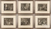 SIX AFTER WILLIAM HOGARTH ETCH