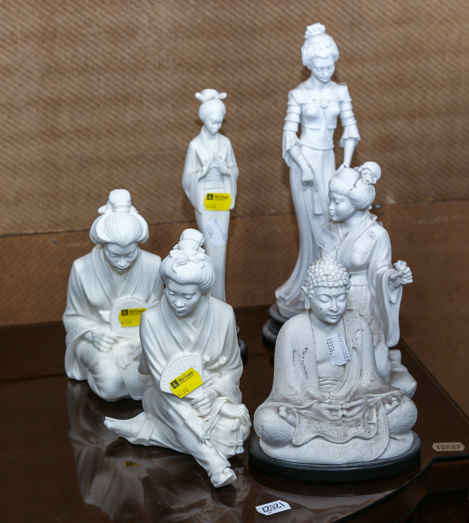 SIX A.GIANNELLI CAST ALABASTER DUST