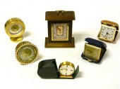 Six alarm clocks: Seth Thomas
