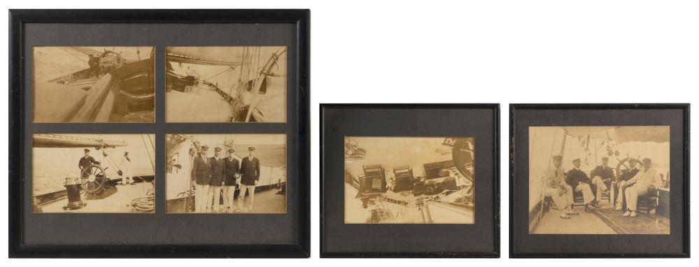 SIX ALBUMEN YACHTING PHOTOGRAPHS