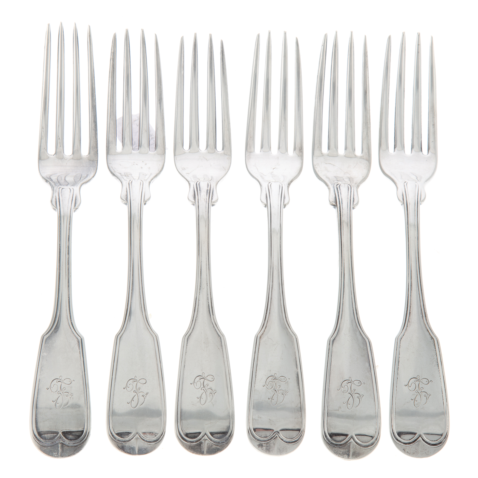 SIX AMERICAN COIN SILVER THREAD &