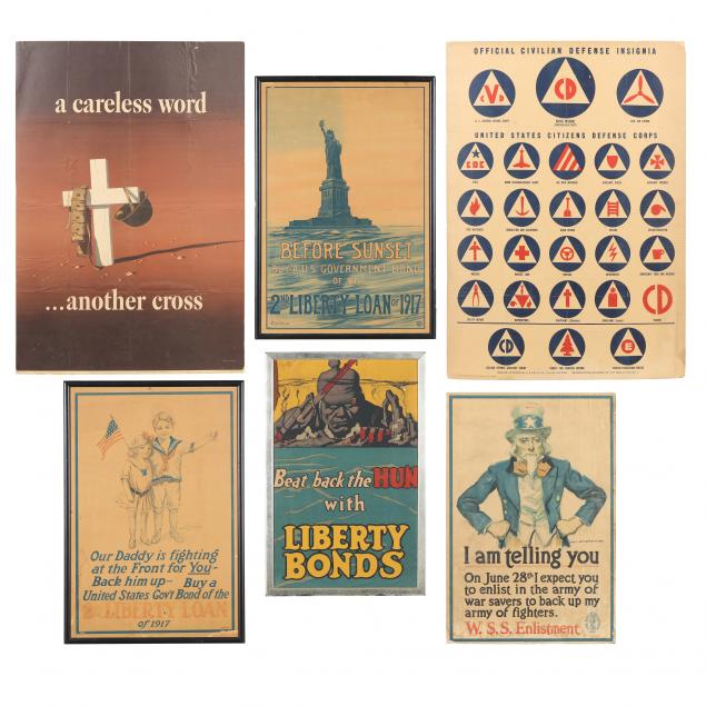 SIX AMERICAN MOTIVATIONAL POSTERS
