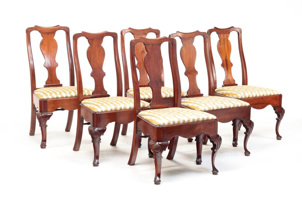 SIX AMERICAN QUEEN ANNE STYLE