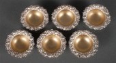 Six American repousse sterling