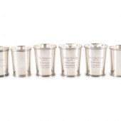 Six American Silver Julep Cups