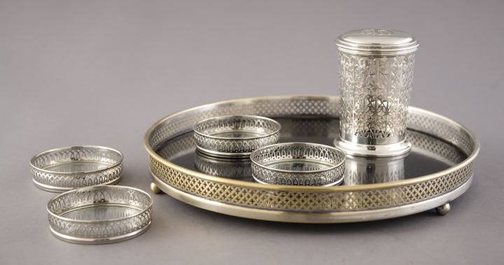 Six American Silver Serving Pieces,