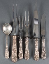 Six American sterling silver a