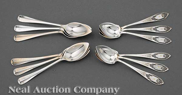 Six American Sterling Silver and