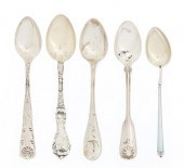 Six American Sterling Silver D