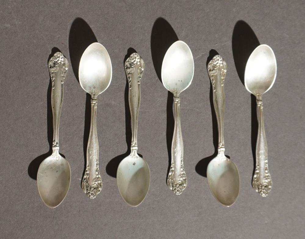 SIX AMERICAN STERLING SILVER