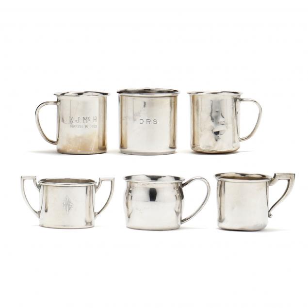 SIX AMERICAN STERLING SILVER