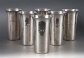 Six American sterling silver m