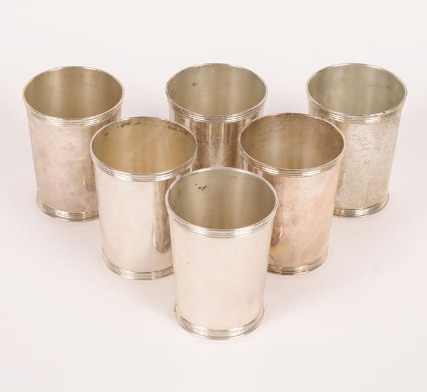 Six American sterling silver mint