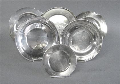 Six American sterling silver