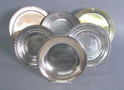 Six American sterling silver