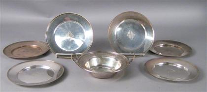 Six American sterling silver side